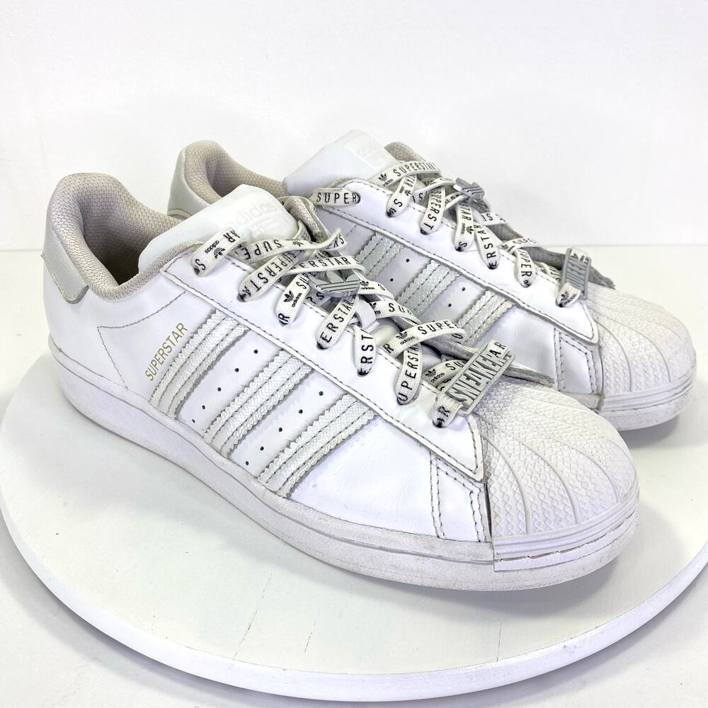Adidas Trefoil Superstar Sneaker Queen Shoes Womens 8 White FV3392 Streetwear